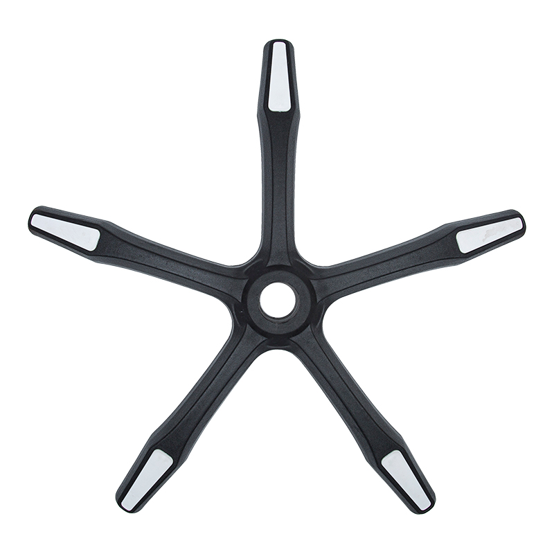 PA-H læder narvet fod nylon stoleben (nylon base)