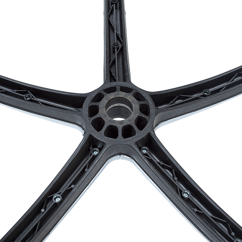 PA-Warren galvaniseringsfødder (stort fodbetræk) stolefødder (nylonbund)